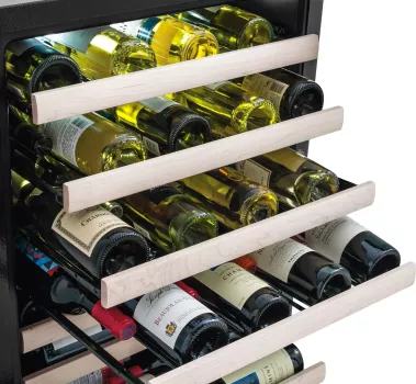 24" Wine Cooler, 48 Bottles, 7 Maple Racks, Custom Temp, ADA, Star-K Sabbath, Theater Lighting, Left Hinge. - Image 6