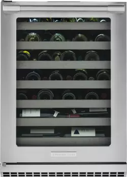 24" Wine Cooler, 48 Bottles, 7 Maple Racks, Custom Temp, ADA, Star-K Sabbath, Theater Lighting, Left Hinge. - Image 2