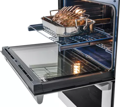30" Double Electric Wall Oven with Dual-Fan Convection, Temp Probe, Self-Cleaning Racks, and Rapid Preheat. - Image 5