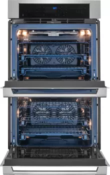 30" Double Electric Wall Oven with Dual-Fan Convection, Temp Probe, Self-Cleaning Racks, and Rapid Preheat. - Image 4